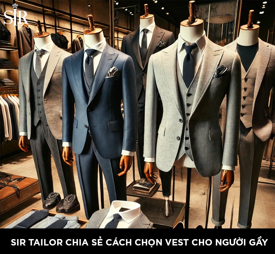 Cách chọn vest cho người gầy