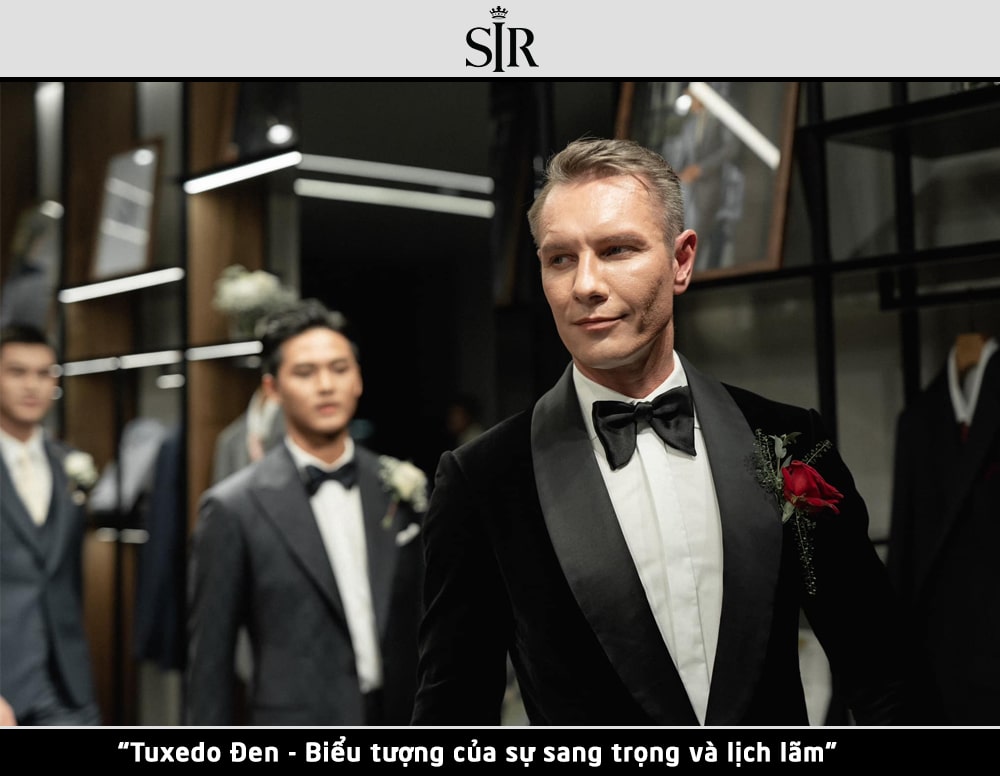 Tuxedo cưới màu Đen - Biểu tượng của sự sang trọng và lịch lãm