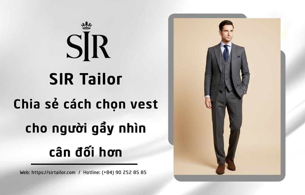 cách chọn vest cho người gầy