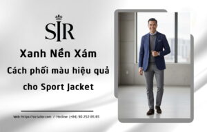 màu xanh nền xám trên sport jacket