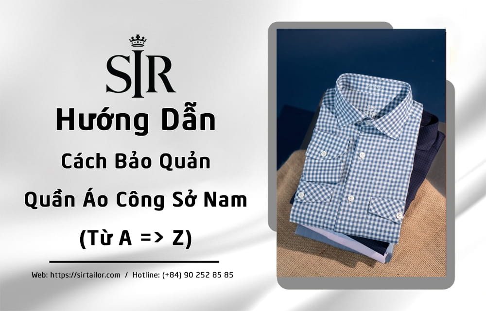 Cách bảo quản quần áo công sở nam