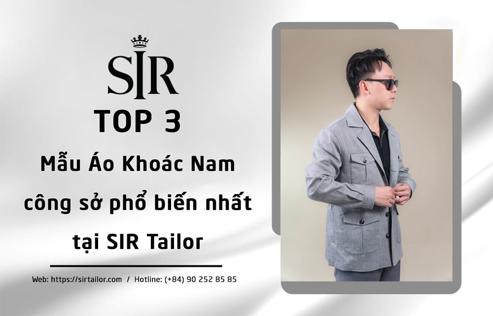 Top 3 mẫu áo khoác nam công sở