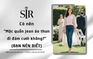 mặc quần jean áo thun đi đám cưới