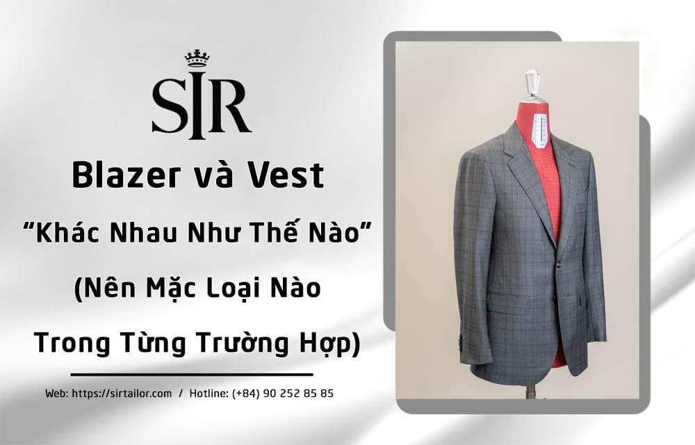 Blazer và vest khác nhau như thế nào