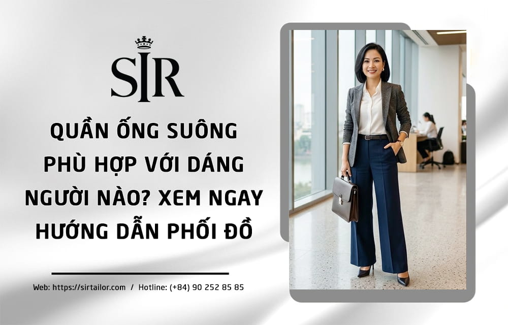 Quần ống suông phù hợp với dáng người nào