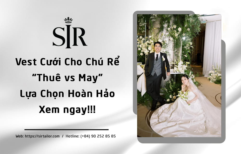 Nên thuê vest cưới may may vest cưới