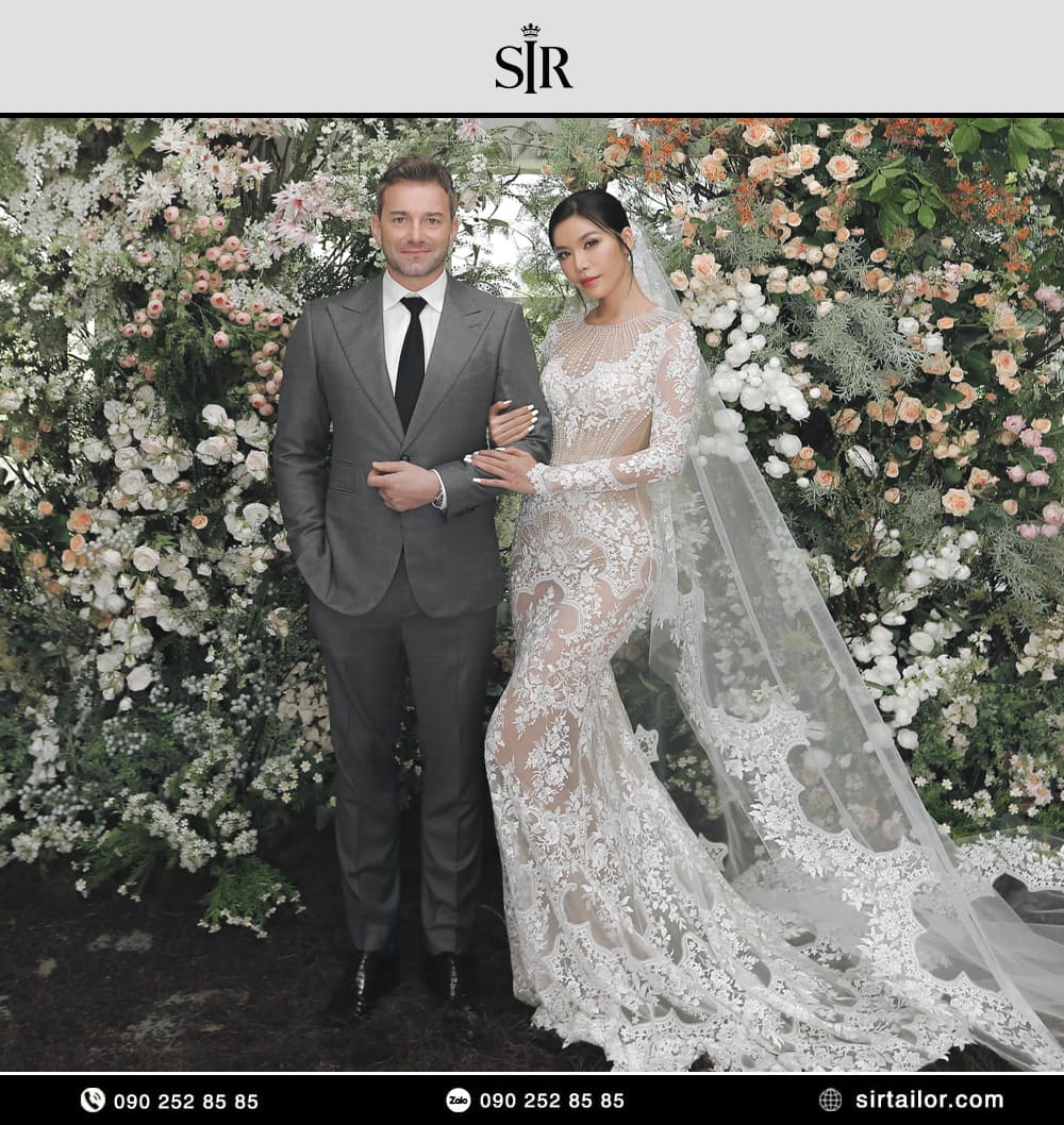 Gợi ý phối phụ kiện vest chú rể phong cách Classic Gentleman