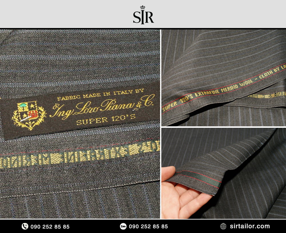 Vải Loro Piana Super 120's