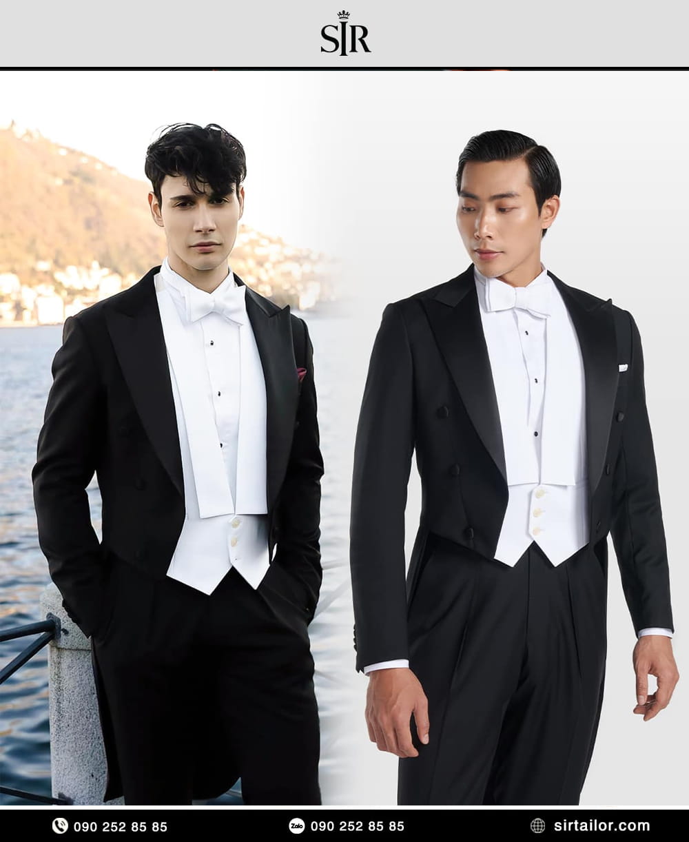 Vest đuôi tôm trong White Tie