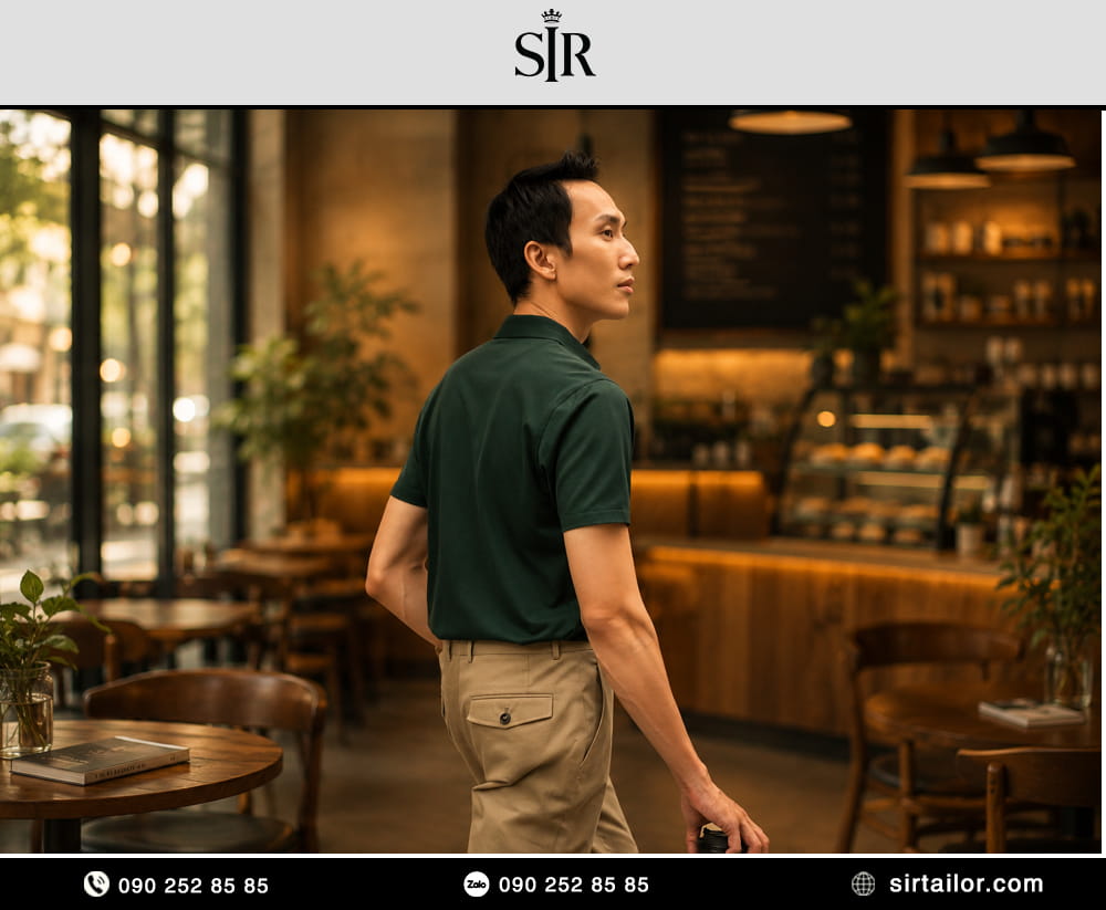 Áo Polo 100% Fine Cotton Pique từ SIR Tailor