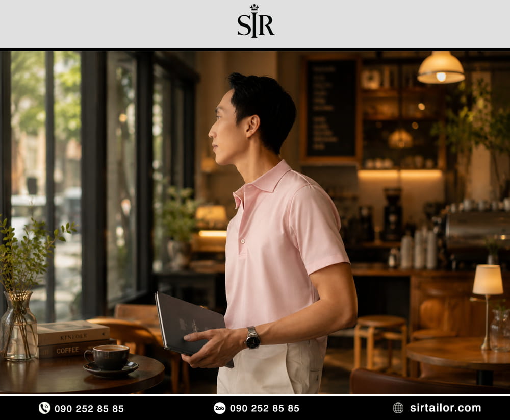 Áo Polo 100% Fine Cotton Pique từ SIR Tailor