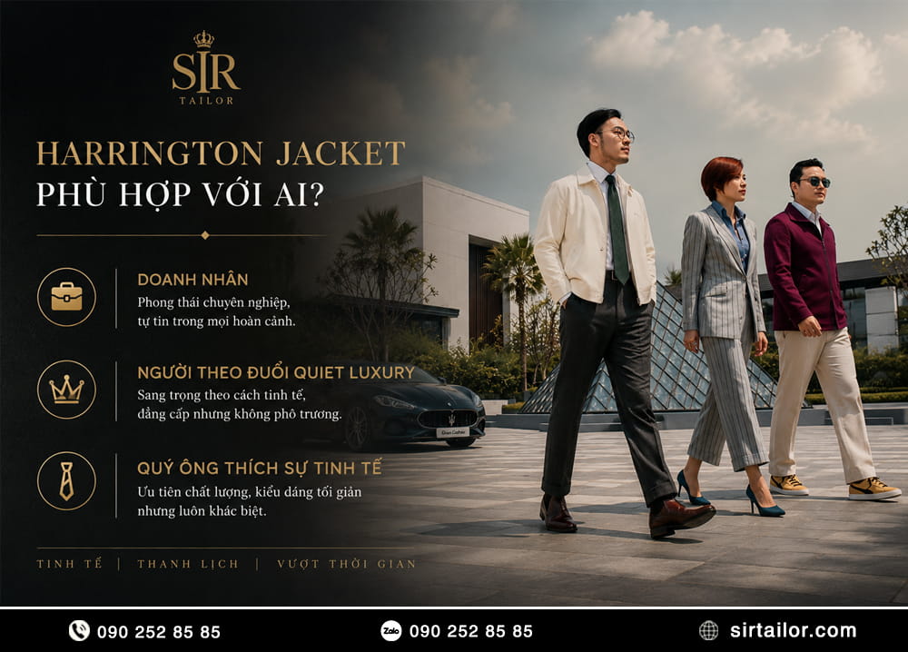 Harrington Jacket phù hợp với ai