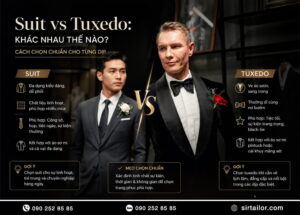 Suit vs Tuxedo: Khác nhau thế nào? Cách chọn chuẩn cho từng dịp