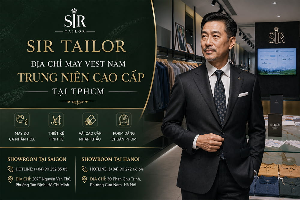 Địa Chỉ May Vest Nam Trung Niên Cao Cấp Tại TPHCM