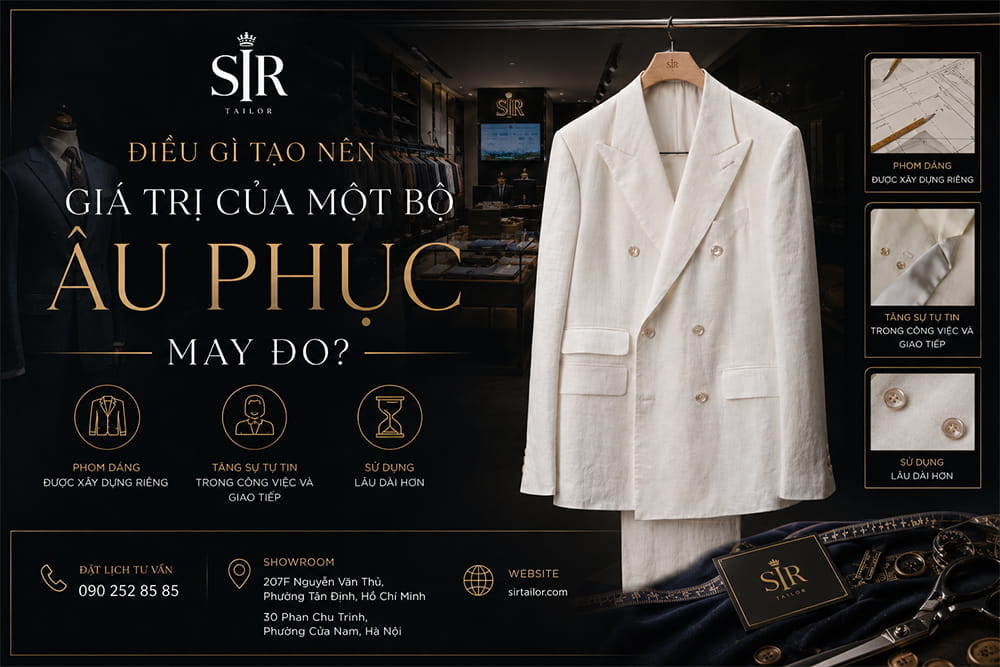Điều gì tạo nên giá trị của một bộ âu phục may đo