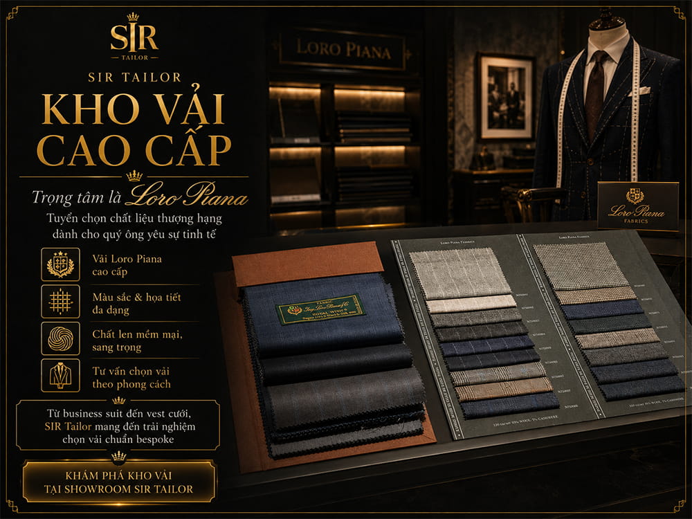 Kho vải cao cấp với trọng tâm là Loro Piana