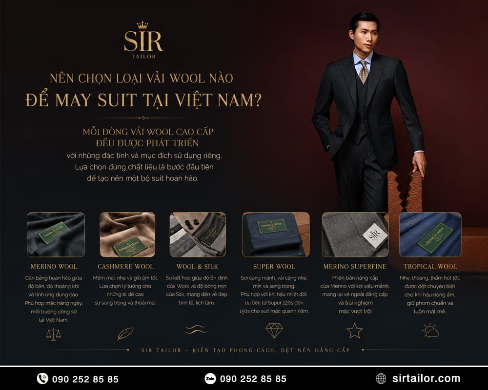 Nên chọn loại vải Wool nào để may suit tại Việt Nam