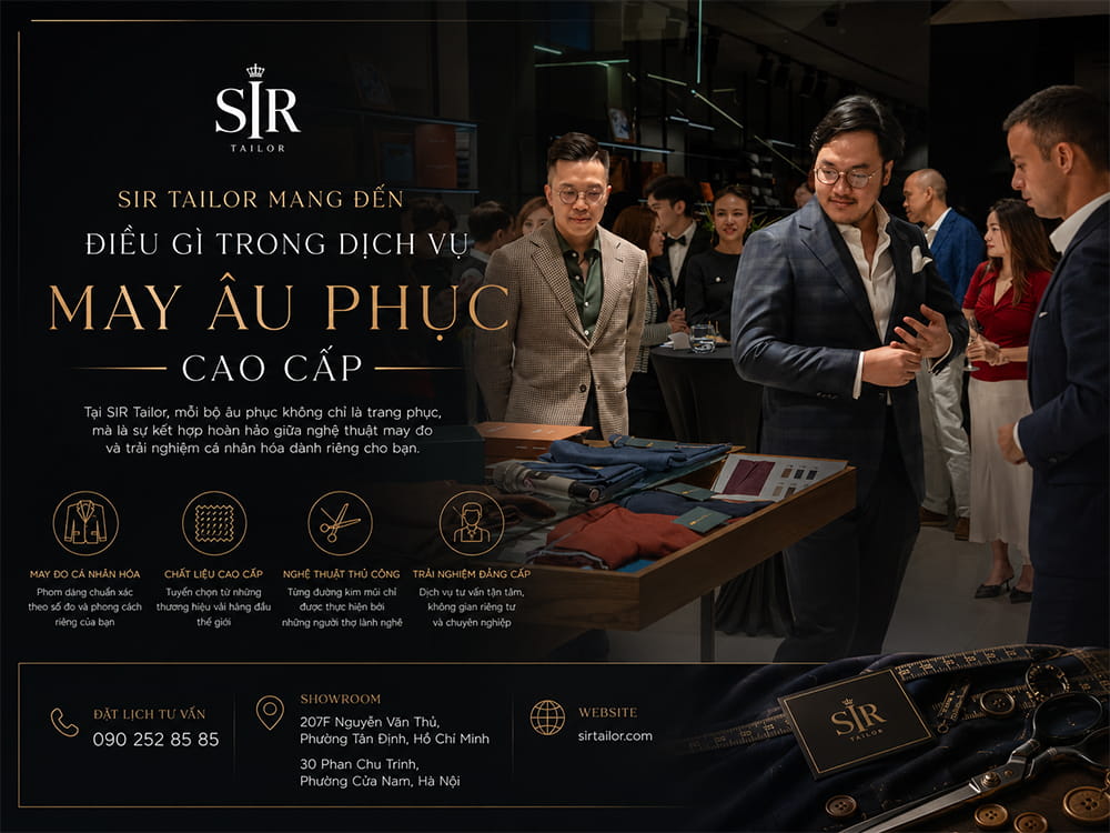 SIR Tailor mang đến điều gì trong dịch vụ may âu phục cao cấp