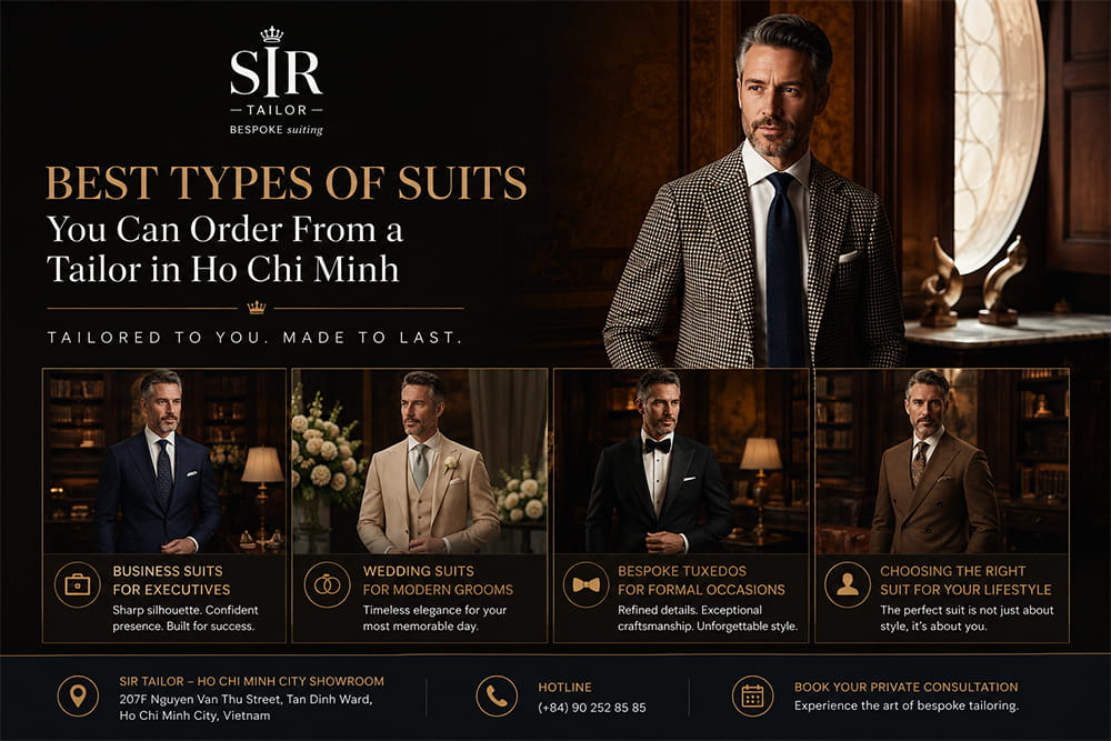 Best Types of Suits You Can Order From a Tailor in Ho Chi Minh