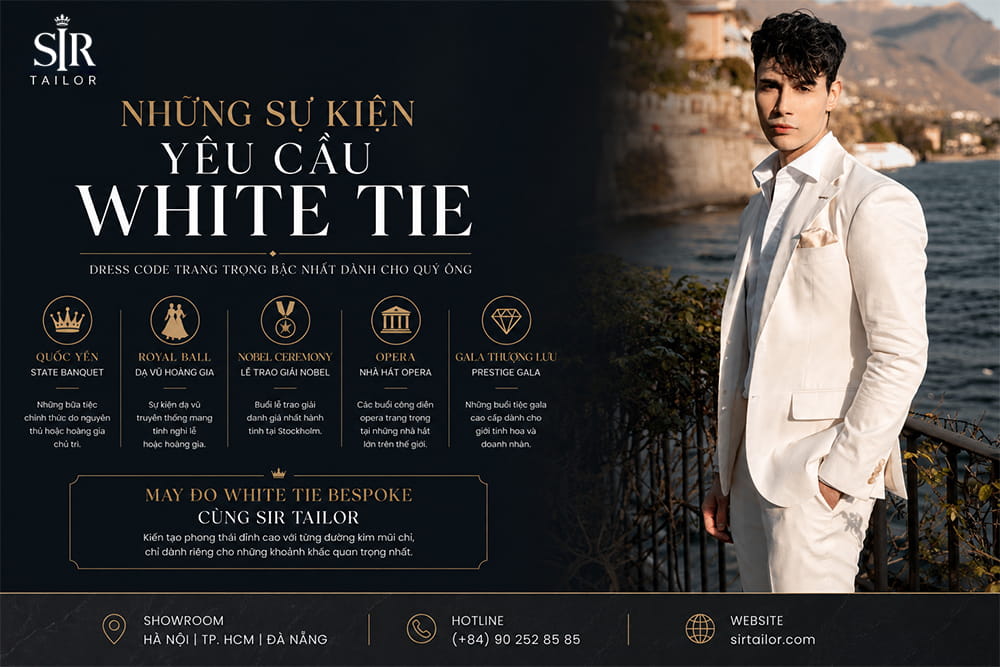Những sự kiện yêu cầu White Tie