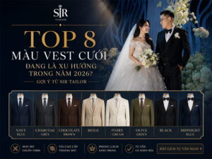 Xu hướng màu vest cưới