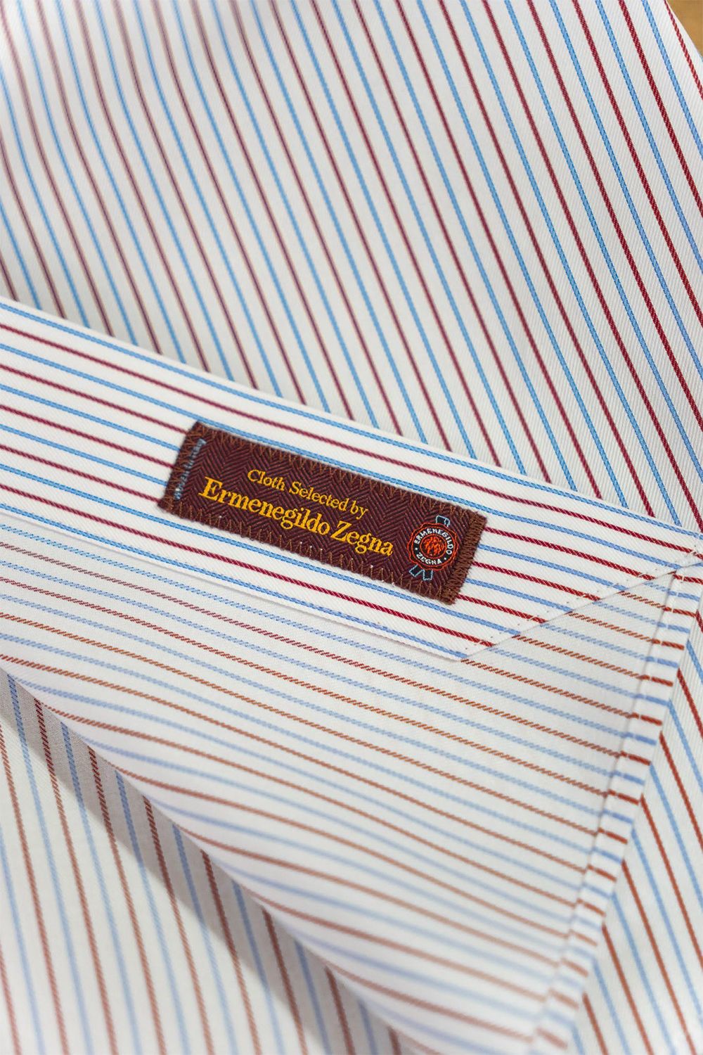 Mẫu sơ mi Bespoke kẻ sọc từ vải cao cấp Ermenegildo Zegna