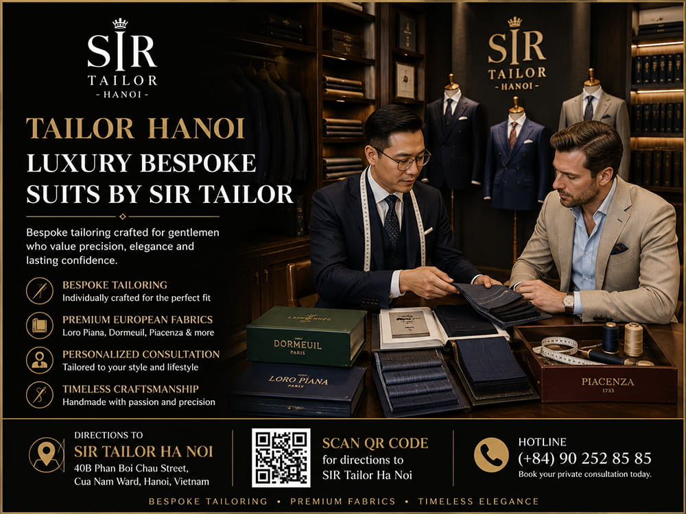 Tailor Hanoi | Luxury Bespoke Suits by SIR Tailor