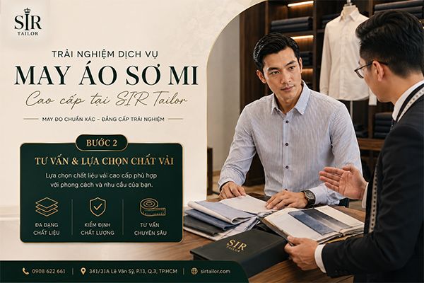Trải nghiệm dịch vụ may áo sơ mi cao cấp tại SIR Tailor bước 2