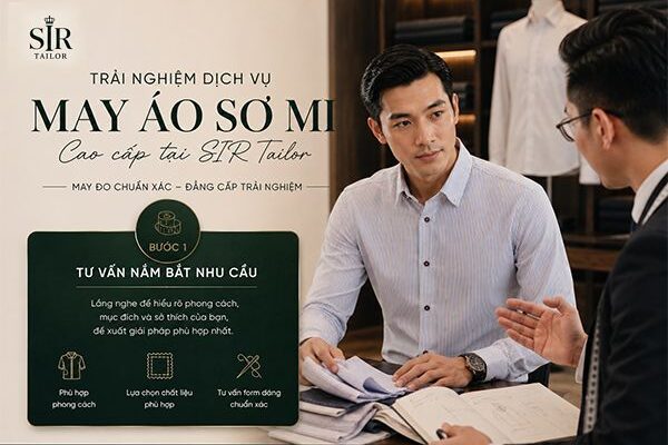 Trải nghiệm dịch vụ may áo sơ mi cao cấp tại SIR Tailor