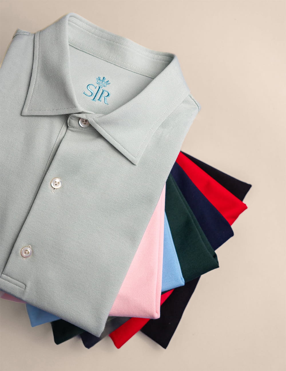 Vải 100% fine Cotton Pique may áo Polo