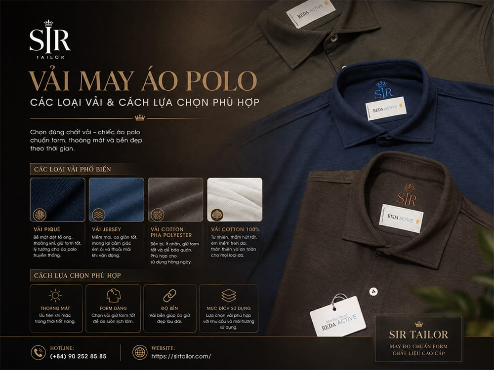 Vải May Áo Polo