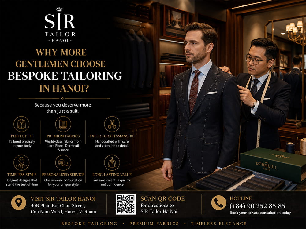 Why More Gentlemen Choose Bespoke Tailoring in Hanoi