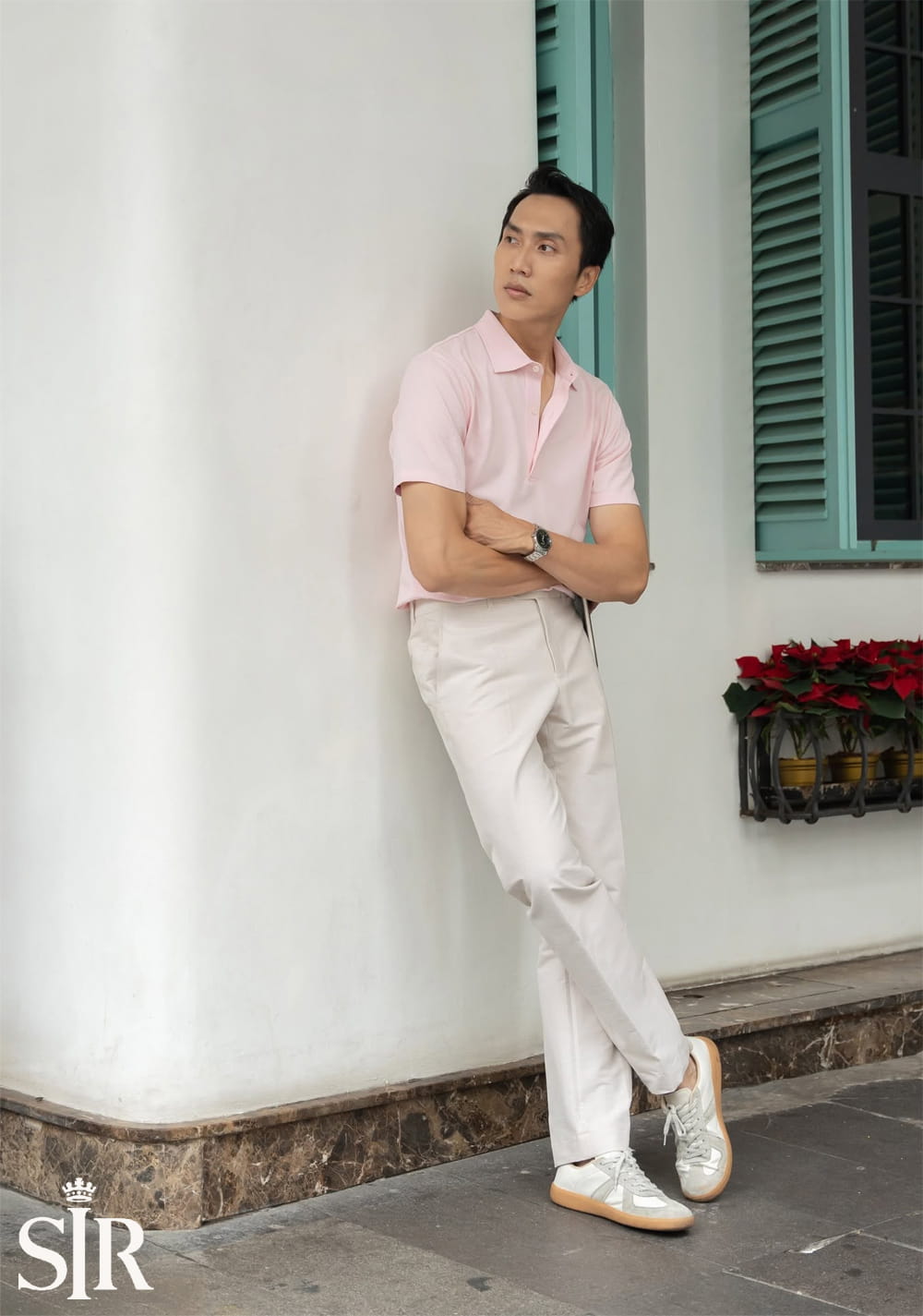 Gợi ý phôi mẫu Áo Polo Hồng Pastel