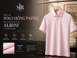 Mẫu Áo Polo Hồng Pastel