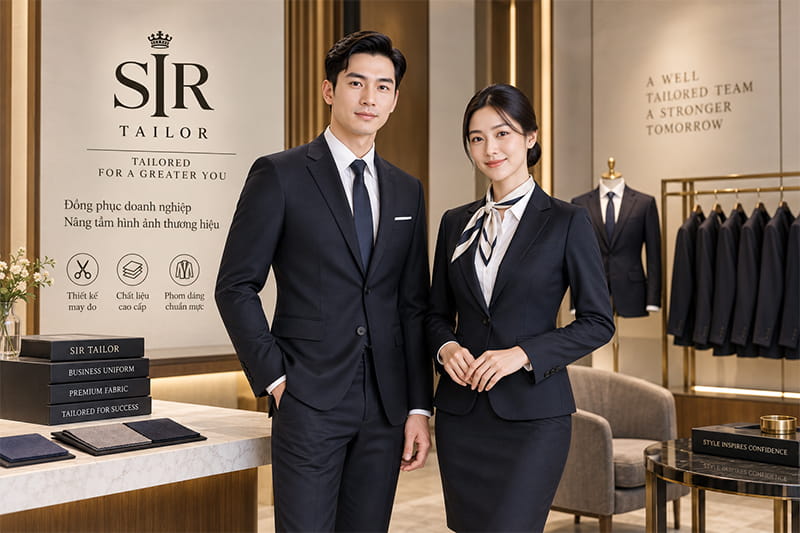 Mẫu đồng phục vest nam nữ tại Sir Tailor