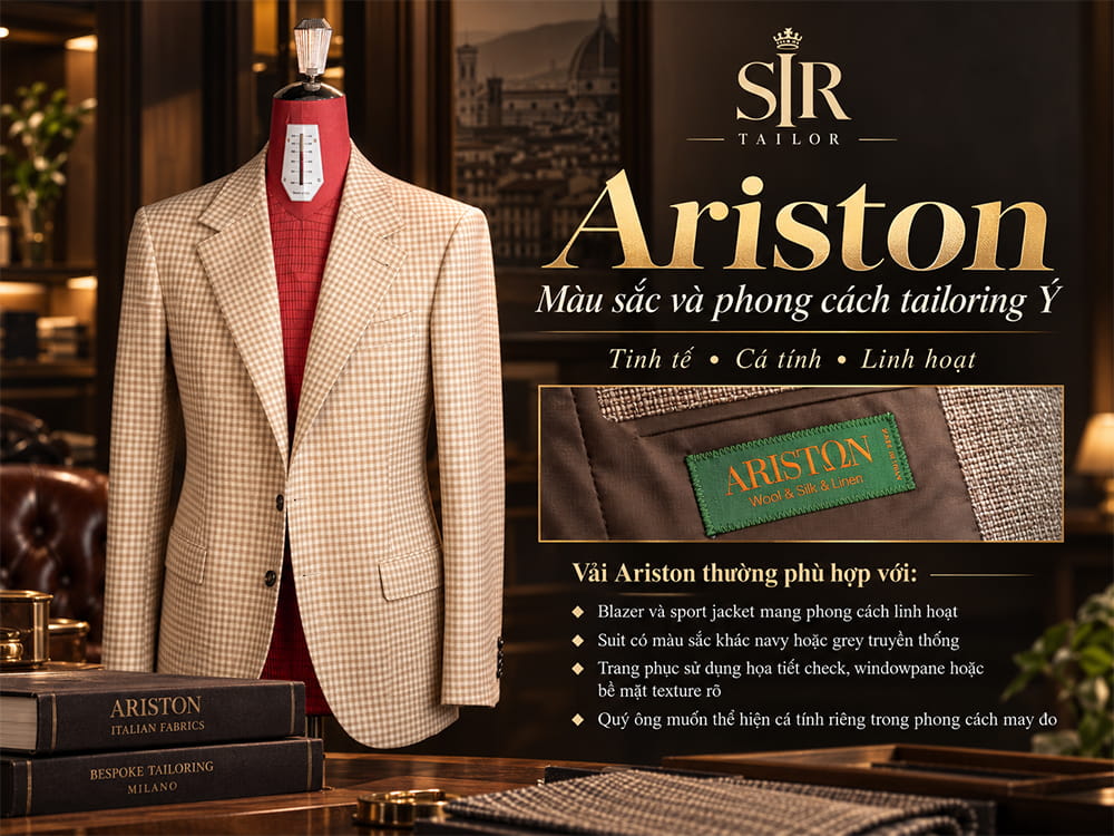 Vải Wool của thương hiệu Ariston