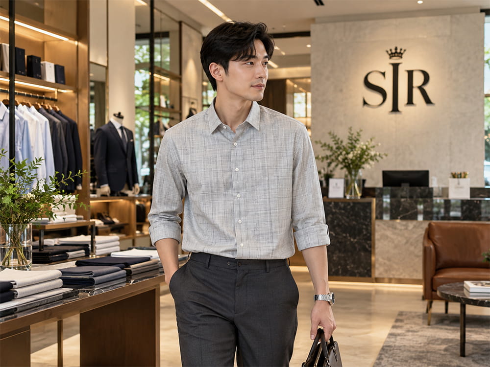 Áo sơ mi từ dòng vải Reda Active