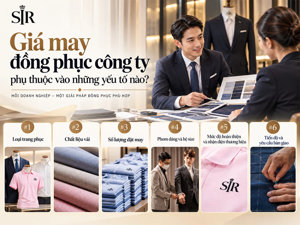 Giá may đồng phục công ty phụ thuộc vào những yếu tố nào