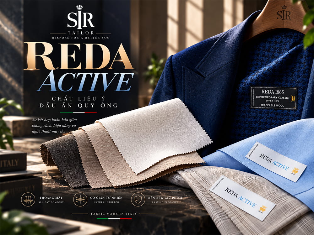 Vải Reda Active từ Ý