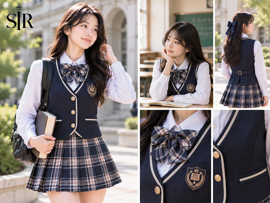 Vest gile nữ học sinh