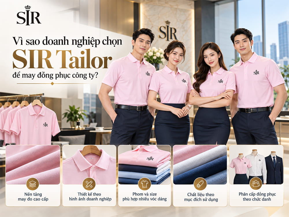 Vì sao doanh nghiệp chọn SIR Tailor để may đồng phục công ty